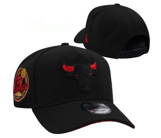 Gorra New Era Chicago Bulls Negra Roja