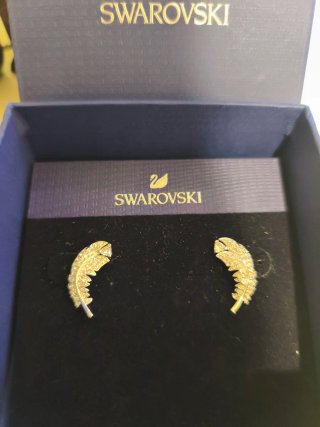 Pendientes Swarovski Pluma