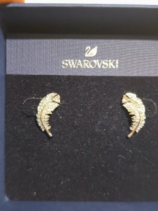Pendientes Swarovski Pluma
