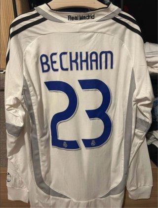 Camiseta Real Madrid Beckham 06/07 Manga Larga