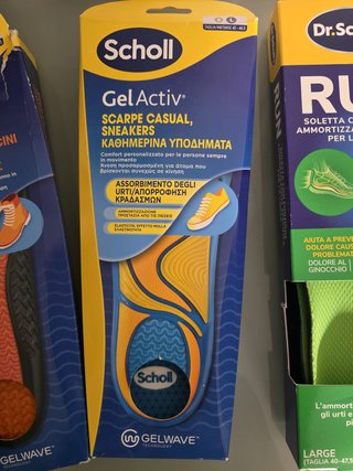 Lote 3 pares plantillas Scholl Gel Activ+Run