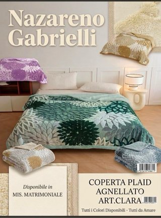 Nuova Coperta Plaid Nazareno Gabrielli