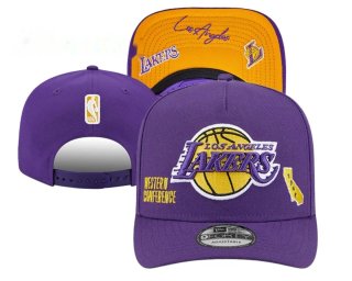 Gorra New Era Lakers Morada y Amarilla