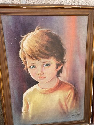 Quadro Menino da Lágrima