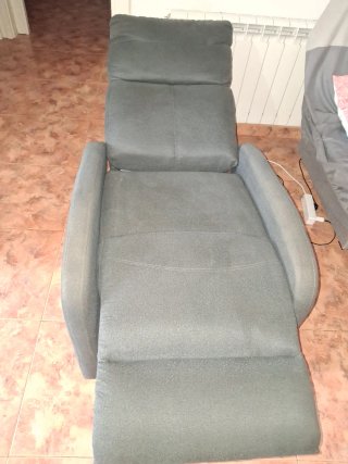 Sillón reclinable 1 plaza Gamma gris