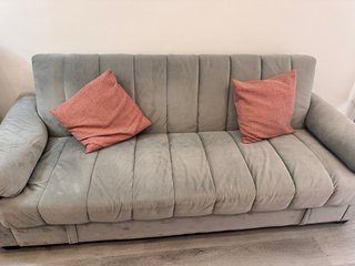 Sofá cama gris 3 plazas