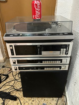 Tocadiscos Inkel Plata y Negro