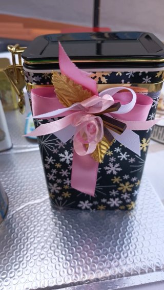 Conjunto Latas Chá e Bombons Coleção