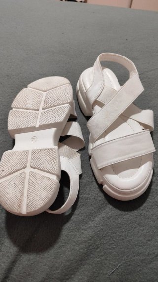 Sandalias plataforma blancas talla 36