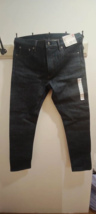 Jeans Slim Fit Stretch Selvedge Uniqlo Hombre