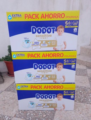264 Pañales(3x88) Dodot Sensitive t5+