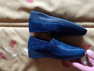Zapatillas de casa azules mujer