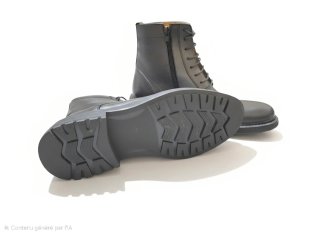 Botines con cordones Cosman hombre negro