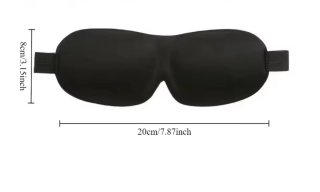 Antifaz para dormir negro