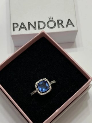 Anillo Pandora Piedra Azul