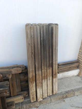 12.5 m. Lineales Vallas de madera para jardín