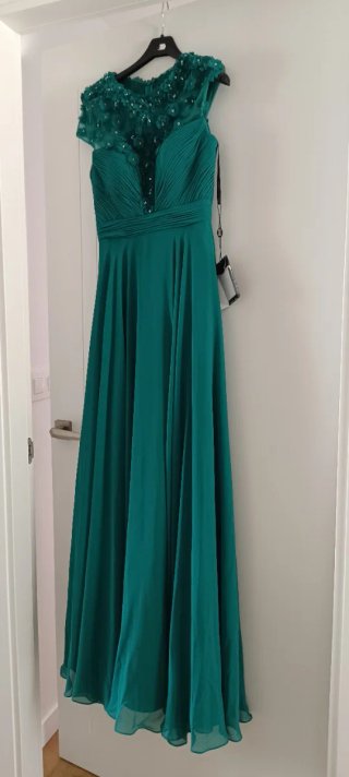 Vestido fiesta verde talla 36 sin estrenar
