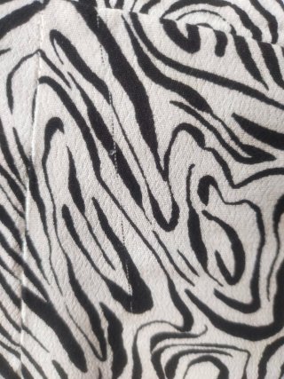 Falda Midi Cruzada Estampado Cebra Abstracto Mango