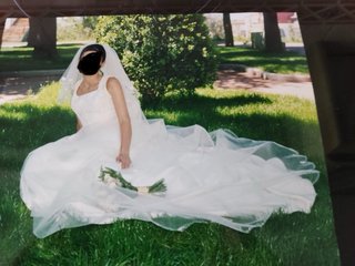 Vestido de Novia Beige Encaje Corsé 2 piezas