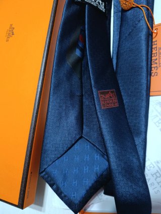 Corbata Hermès Azul