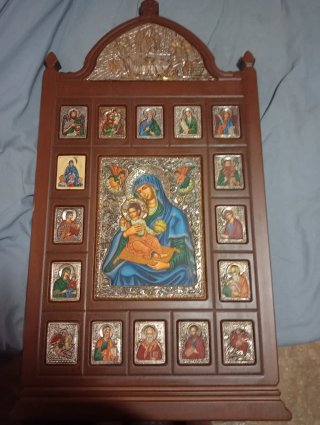 Retablo Ruso con Incrustaciones