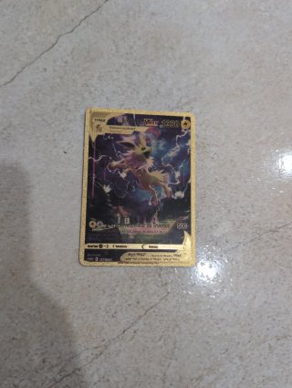 Carta Pokémon Pikachu Dorada