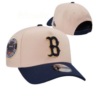 Gorra New Era Beige y Azul Boston Red Sox