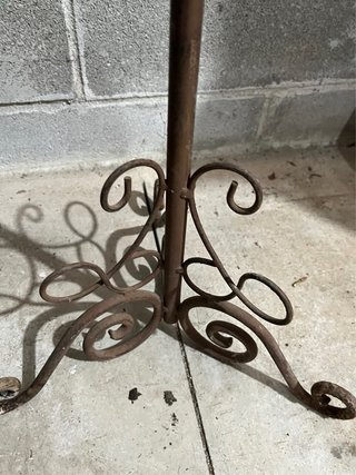 Candelabro colonna vintage metallo