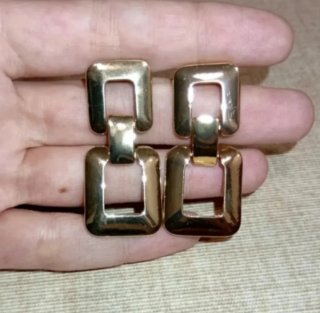 Pendientes dorados acero inoxidable