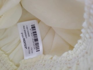 Pantalón Zara M amarillo nido de abeja