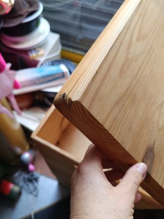 Cajonera de madera apilable