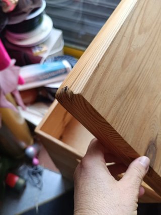 Cajonera de madera apilable