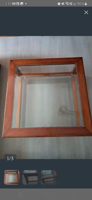 Aparador madera maciza y mesa cuadrada de regalo