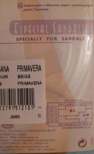 6 Pares Minimedias Sandalia Marie Claire Beige Tal