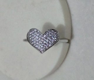 Anillo Corazón Plata 925 Circonitas