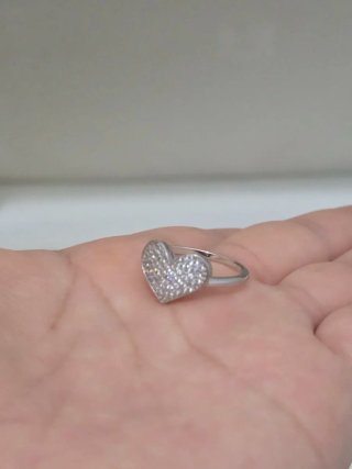 Anillo Corazón Plata 925 Circonitas