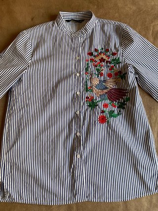 Blusa Zara bordada Talla M