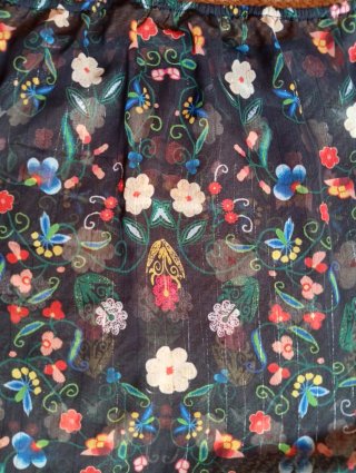 Blusa October Talla M Estampado Floral