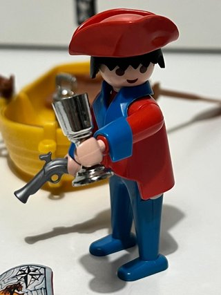 Playmobil Pirata Barca Cofre Bandera Pirata