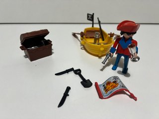 Playmobil Pirata Barca Cofre Bandera Pirata