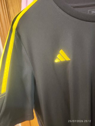 Conjunto Adidas Negro y Amarillo Talla Grande