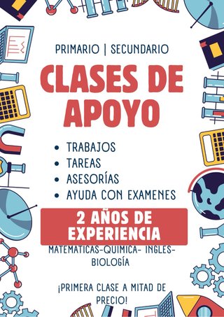 Clases particulares. Precio negociable