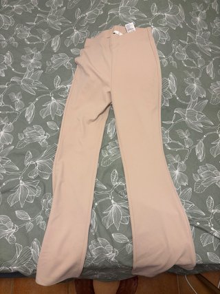 Pantalón campana beige