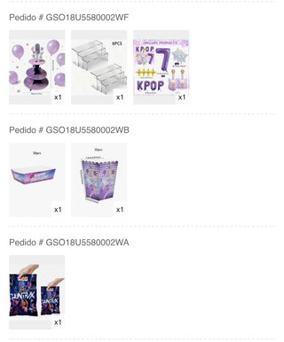Productos de cumpleaños K-pop