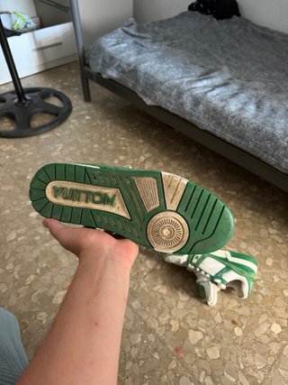 Zapatillas Louis Vuitton Verdes y Blancas sin caja