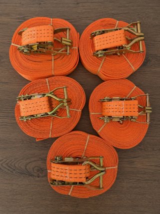 Cinchas de sujeción naranjas (5 unidades)