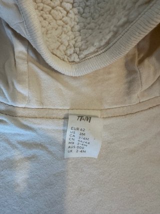 Chaqueta borreguito H&M 2-4 meses