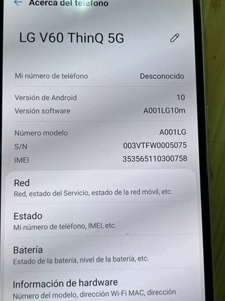 LG V60 Negro