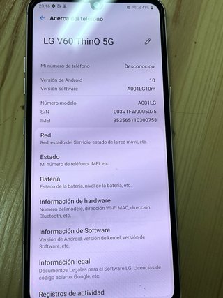 LG V60 Negro