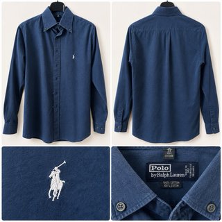 Ralph Lauren Camicia Uomo Blu – Vintage –